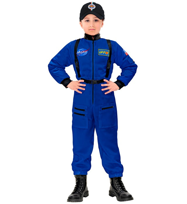 Astronaut Overall Kostüm in weiss mit realistischen Details