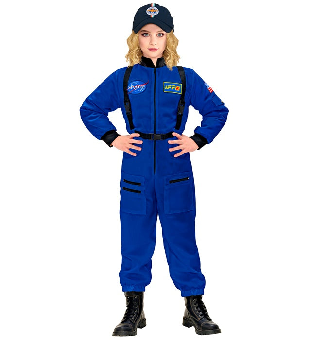 Astronaut Overall Kostüm in weiss mit realistischen Details