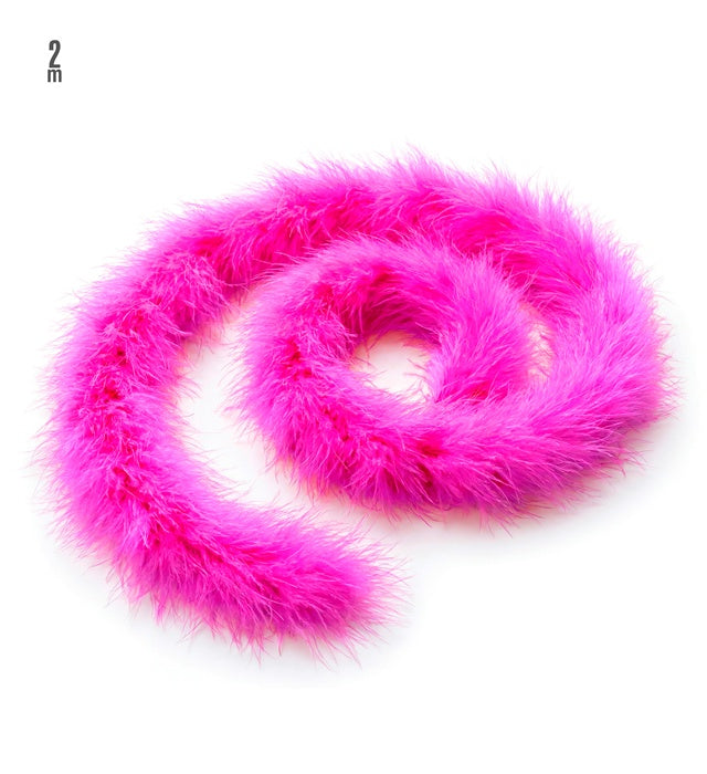 Rosa Marabou-Boa 2 Meter Länge als Fasnacht-Accessoire