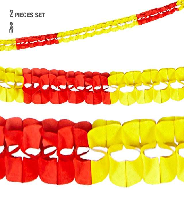 Set von 2 spanischen Boagirlanden mit 3 Metern Länge und 8 cm Durchmesser