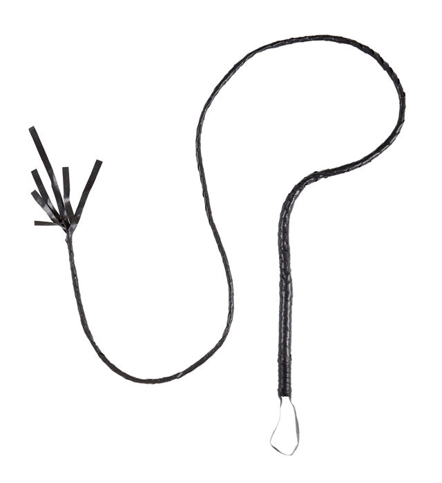 Authentische Kunstleder Peitsche 180 cm als Fasnacht-Accessoire