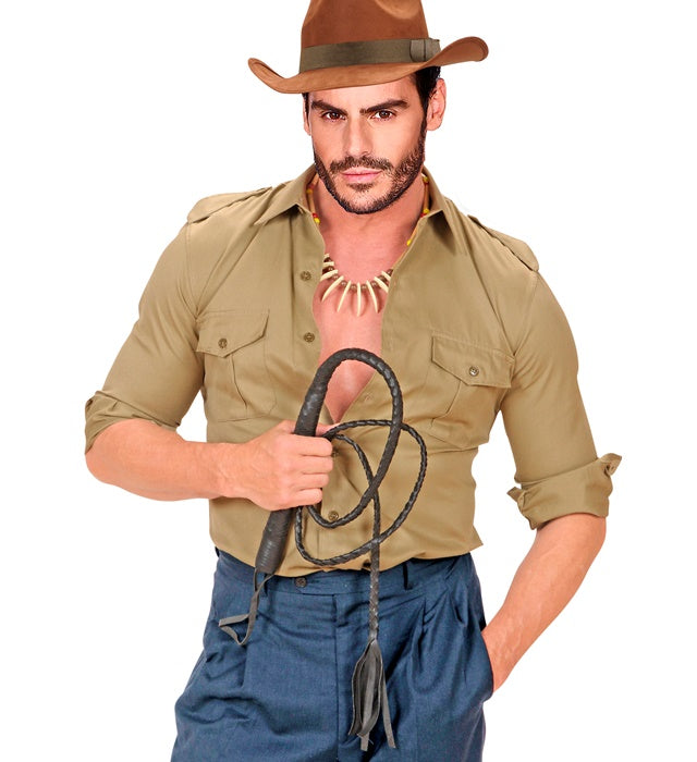 Authentische Kunstleder Peitsche 180 cm als Fasnacht-Accessoire