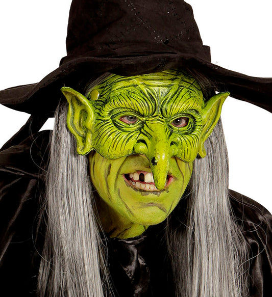 KINNLOSE HEXENMASKE AUS SCHAUMLATEX