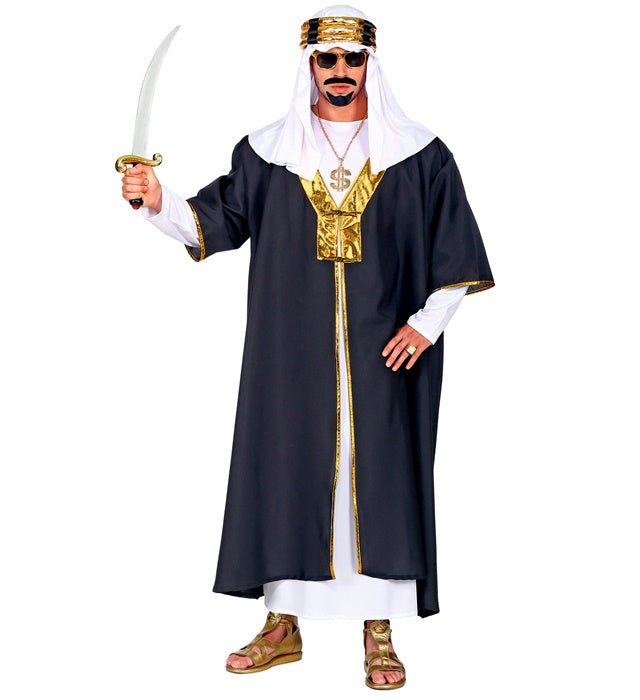 Sultan-Kostüm mit Tunika, Robe und Turban für Fasnacht
