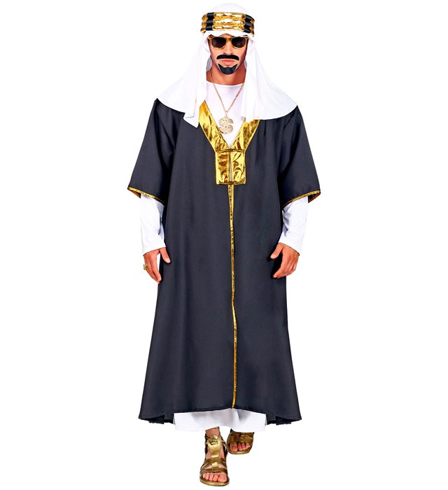 Sultan-Kostüm mit Tunika, Robe und Turban für Fasnacht