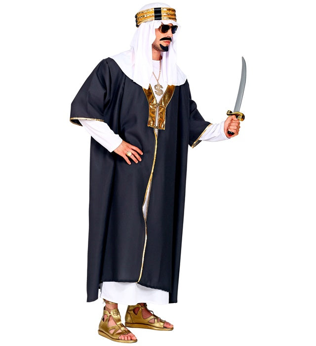 Sultan-Kostüm mit Tunika, Robe und Turban für Fasnacht