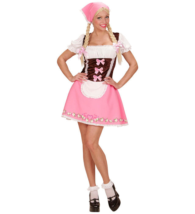 Bayerin Kostüm mit Petticoat und Halstuch in traditionellem Design