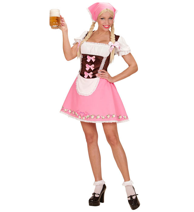 Bayerin Kostüm mit Petticoat und Halstuch in traditionellem Design