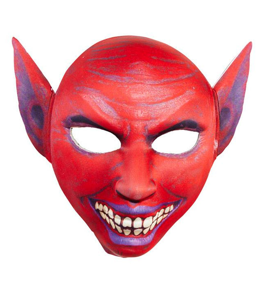 TEUFEL HALBMASKE AUS STOFF