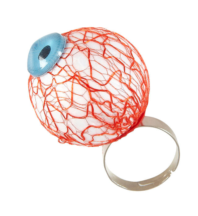Ring mit detailreichem Auge als Halloween- und Fasnachts-Accessoire