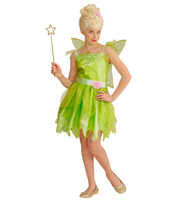 Fee-Kostüm mit Kleid und Flügeln für Fasnacht und Karneval
