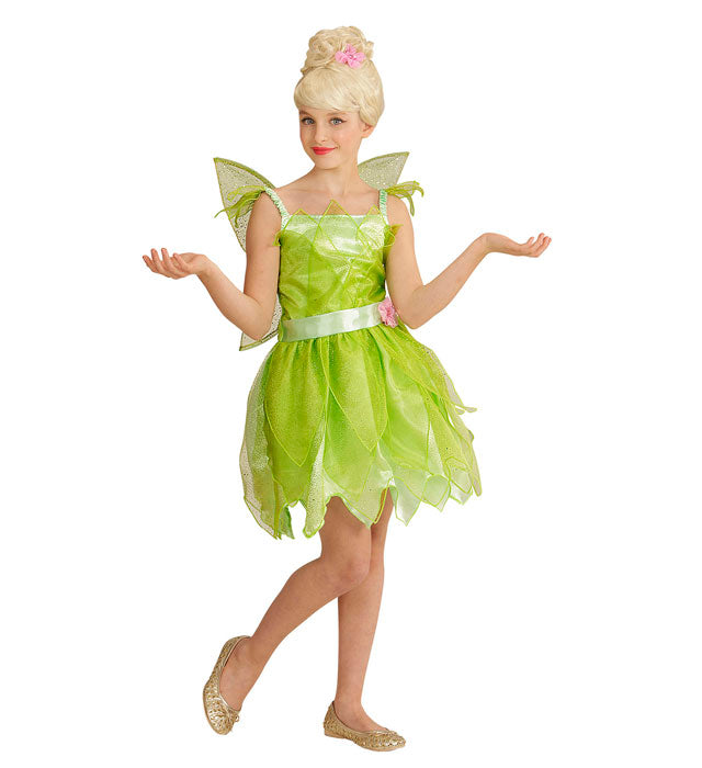Fee-Kostüm mit Kleid und Flügeln für Fasnacht und Karneval