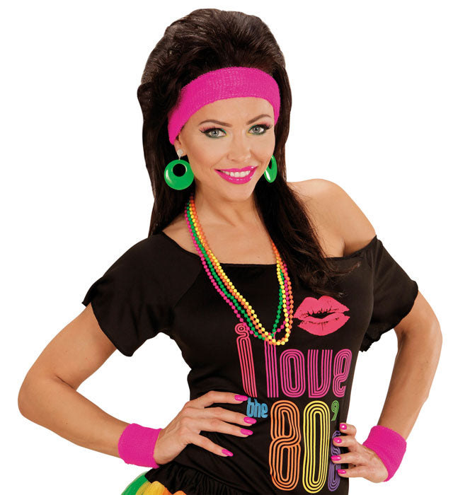 Neon grüne Ohrringe als auffälliges Fasnacht-Accessoire