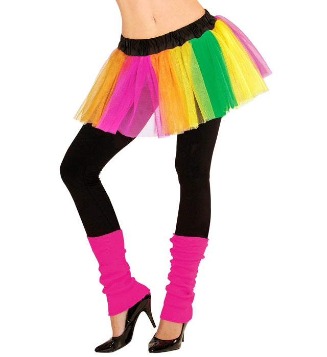 Mehrfarbiges neonfarbenes Tutu für Fasnacht und Karneval