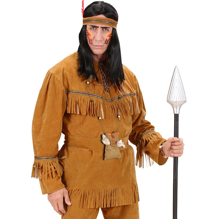 Indianer Tasche mit Fransen und typischen Mustern als Fasnacht Accessoire
