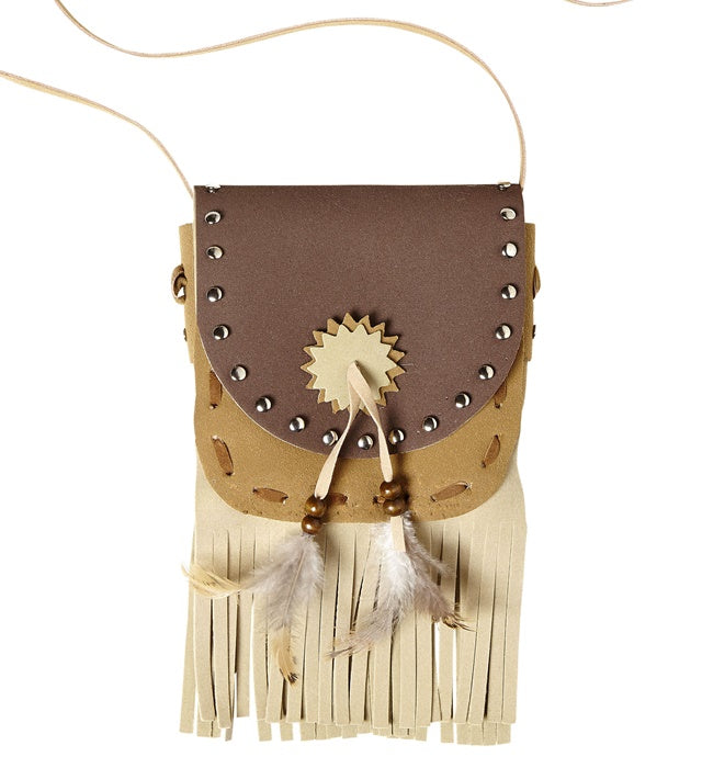 Indianer Tasche mit traditionellem Muster als Fasnachts-Accessoire