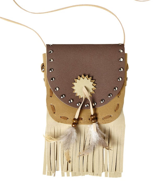 Indianer Tasche mit traditionellem Muster als Fasnachts-Accessoire