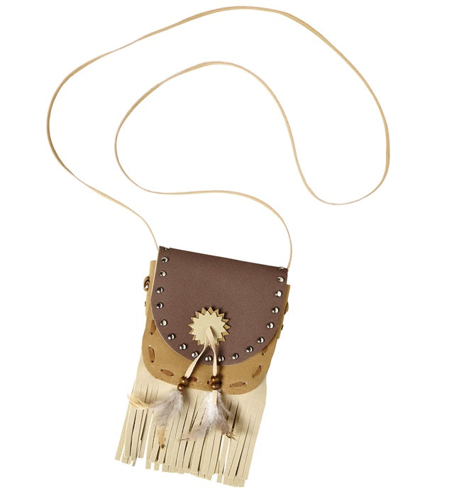 Indianer Tasche mit traditionellem Muster als Fasnachts-Accessoire
