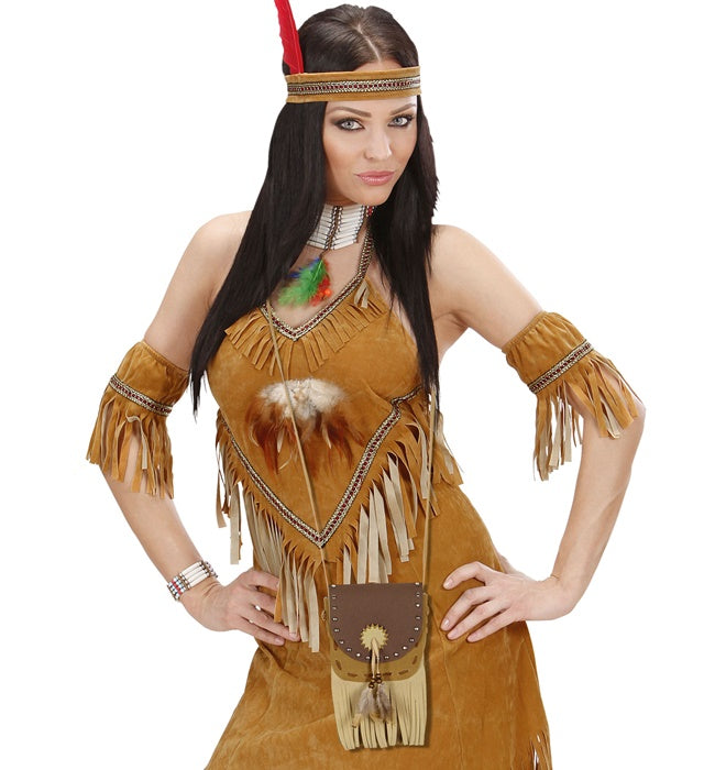 Indianer Tasche mit traditionellem Muster als Fasnachts-Accessoire