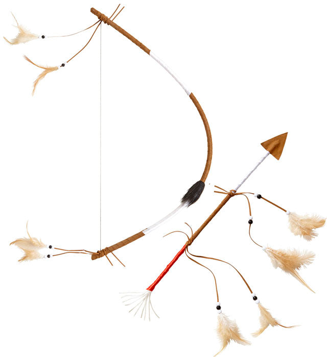 Authentisches Indianer Pfeil und Bogen Set 60 cm für Fasnacht und Karneval