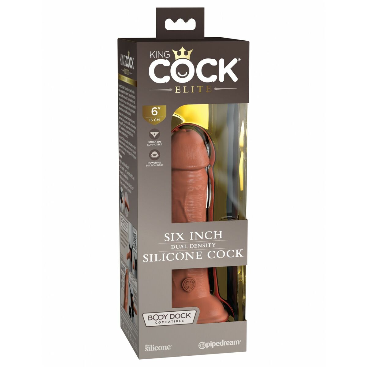 Natürliches Dildo Pipedream - King Cock Silikon