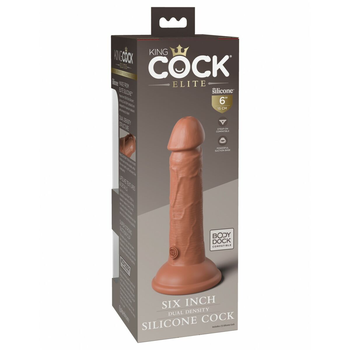 Natürliches Dildo Pipedream - King Cock Silikon