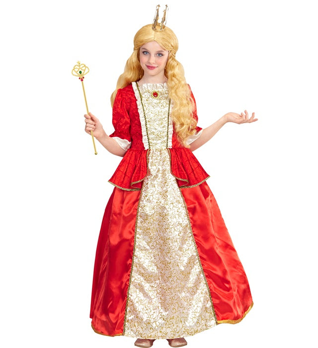 Royal Queen Kleid mit Reifunterrock in königlichem Design