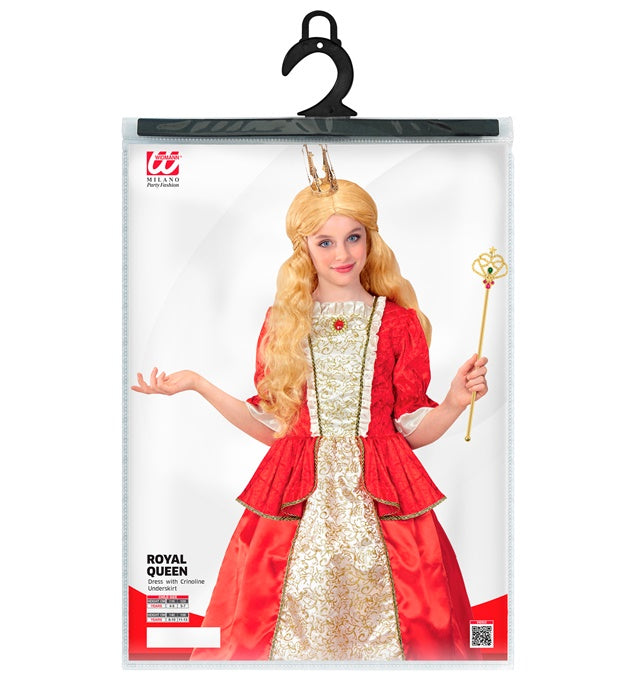 Royal Queen Kleid mit Reifunterrock in königlichem Design