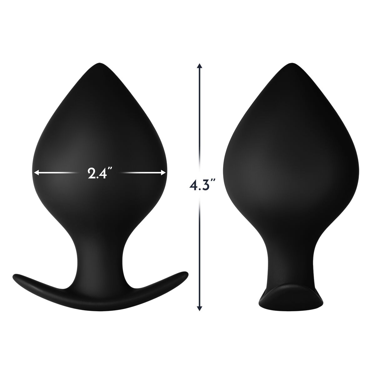 Plug Anal Forto Schwarz