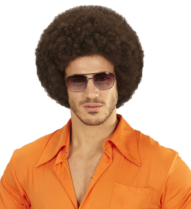 Bunte Afro-Perücke mit voluminösen Locken in Dream Hair Qualität in farbiger Box