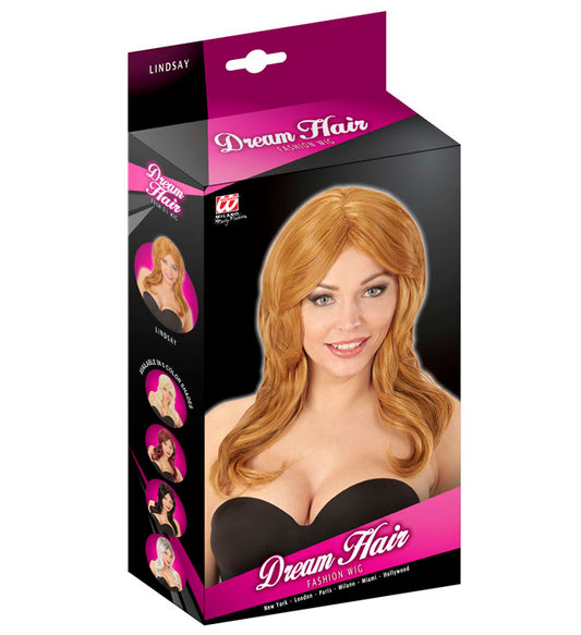 Lindsay Perücke rotblond in hochwertiger Dream Hair Qualität in farbiger Verpackung