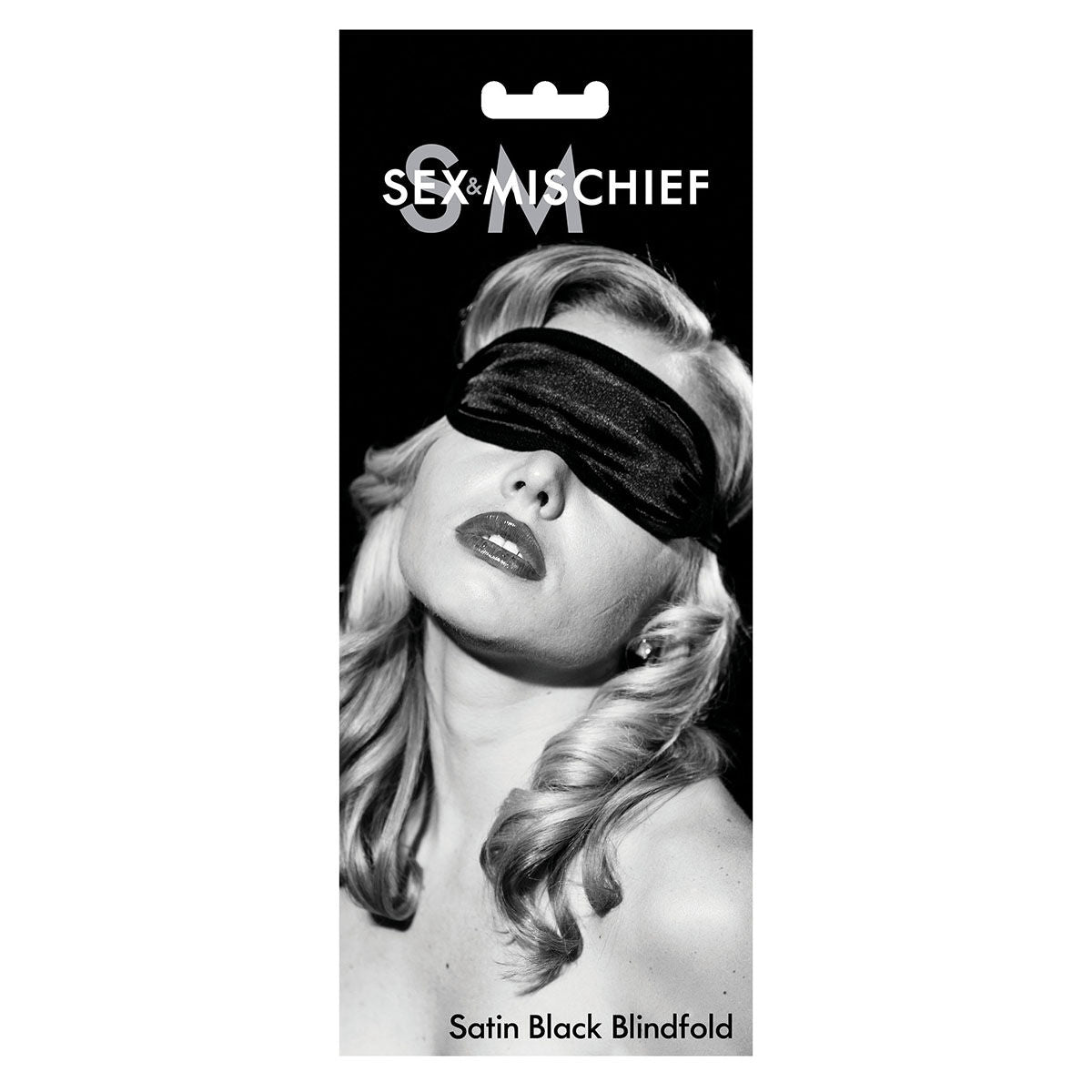 Satinaugenbinde Schwarz Sex & Mischief SS10001