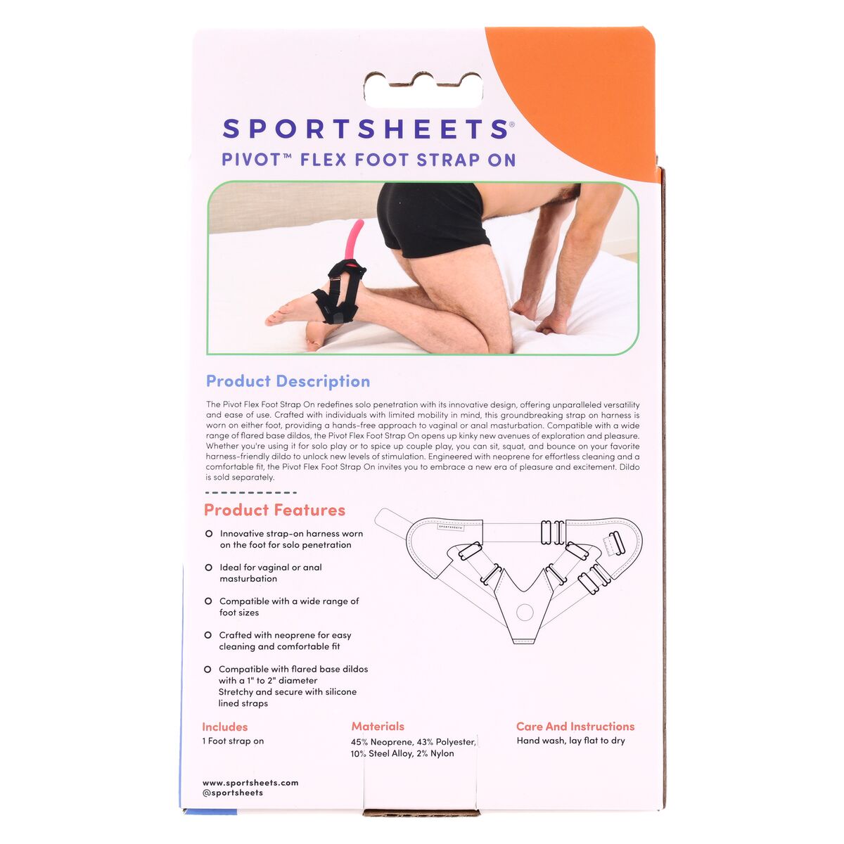 Umschnallset für Beginner Sportsheets Pivot Blau