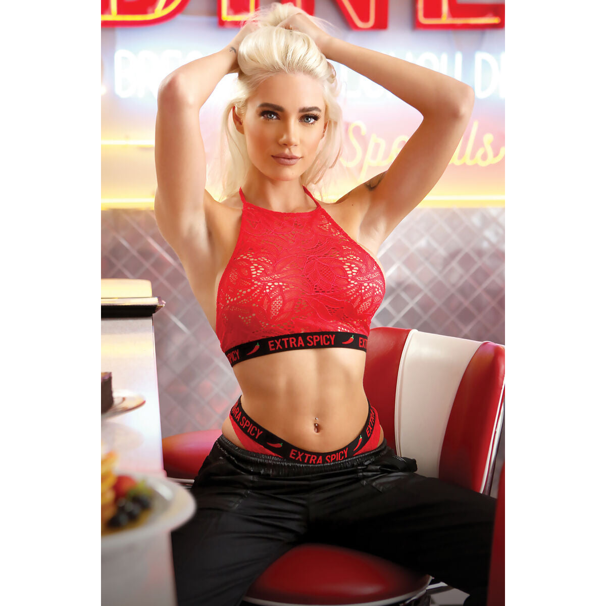 Unterwäsche-Set Fantasy Lingerie Rot (L/XL)