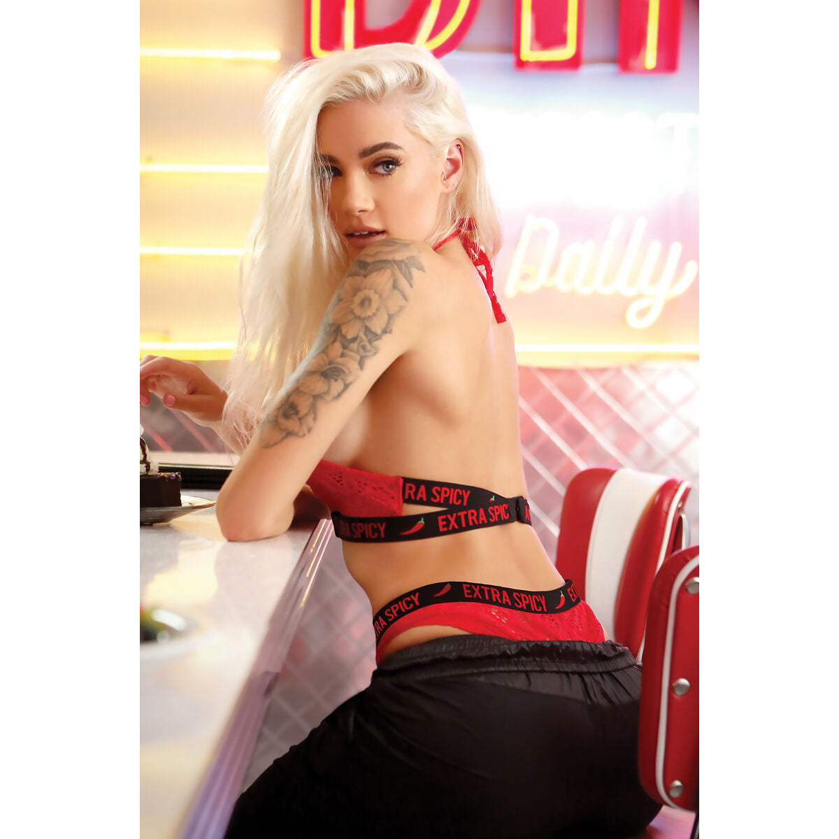 Unterwäsche-Set Fantasy Lingerie Rot (L/XL)