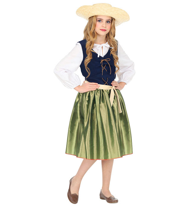 Elegantes Renaissance-Kleid mit Gürtel für Fasnacht und Mottopartys