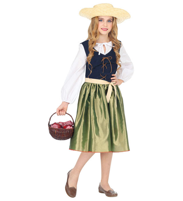 Elegantes Renaissance-Kleid mit Gürtel für Fasnacht und Mottopartys