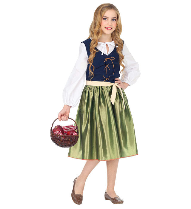 Elegantes Renaissance-Kleid mit Gürtel für Fasnacht und Mottopartys