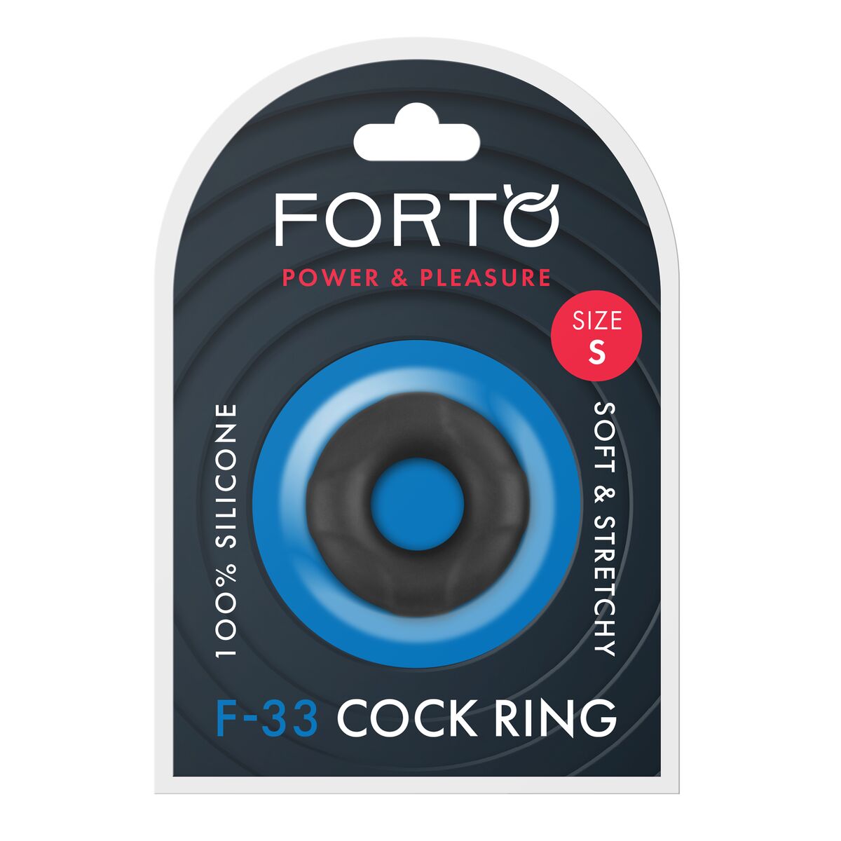 Penisringe Forto Schwarz S Ø 17 mm
