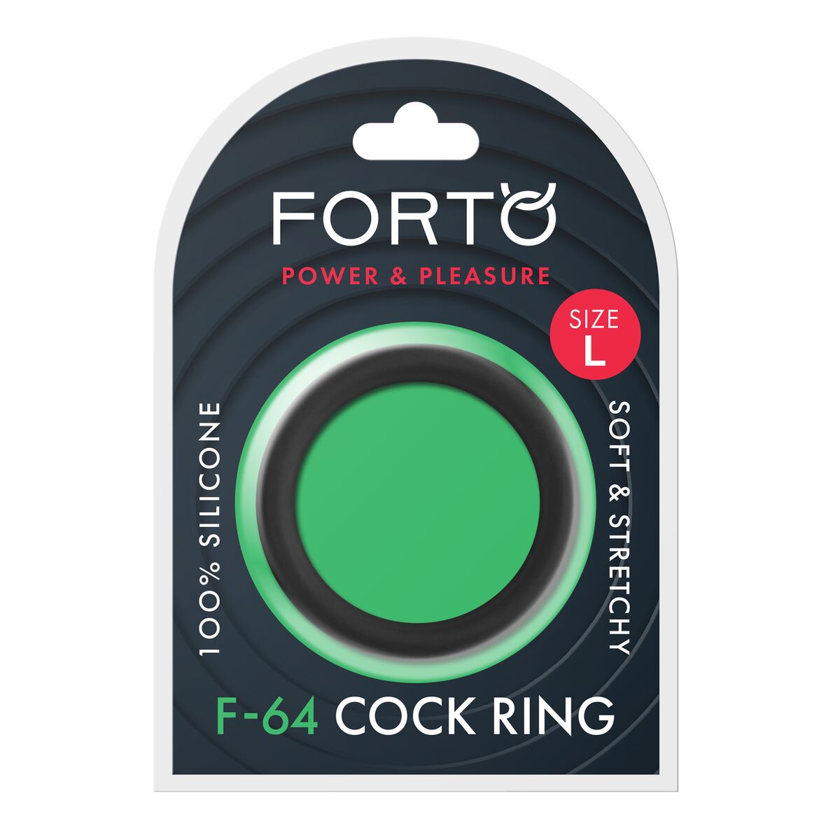 Penisringe Forto Schwarz L Ø 50 mm
