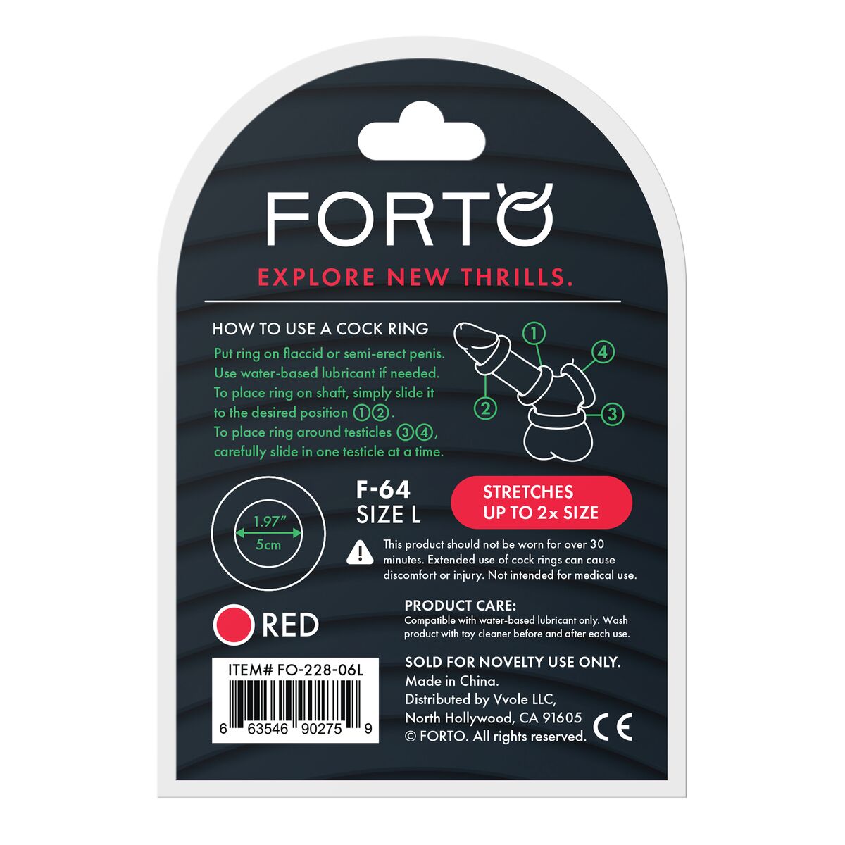 Penisringe Forto Rot L Ø 50 mm