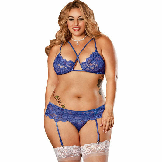 Unterwäsche-Set Exposed Blau (XXL)