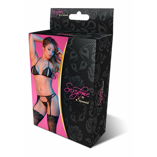 Unterwäsche-Set Exposed Schwarz (L/XL)