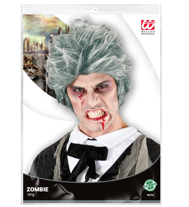 Zombie Perücke mit zerzaustem Haar für Halloween und Fasnacht