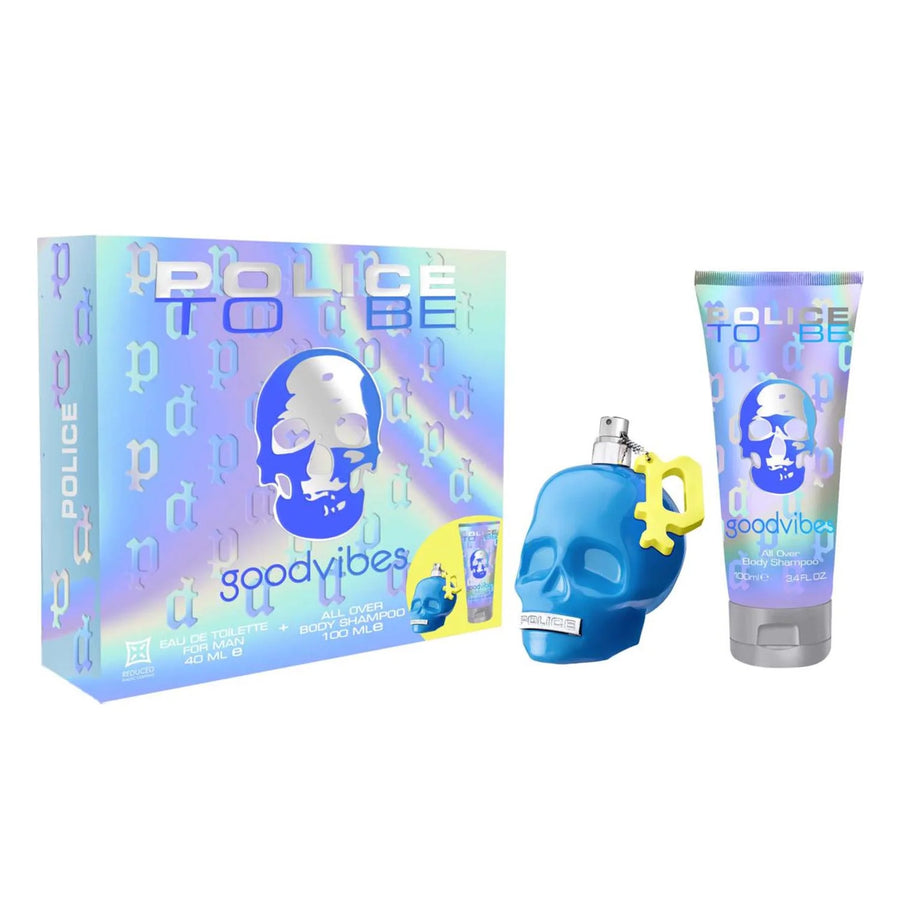 POLICE POLICE To Be Goodvibes Eau de Toilette 40 ml Spray und Champu y Gel 100 ml Set Parfüm