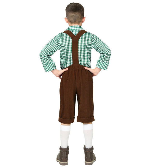 Bayer Trachtenkostüm mit Hemd und Lederhosen für Fasnacht und Mottoparty