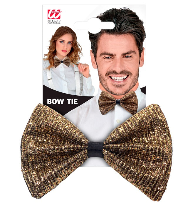 Goldene Fliege verstellbar – elegantes Fasnachts-Accessoire