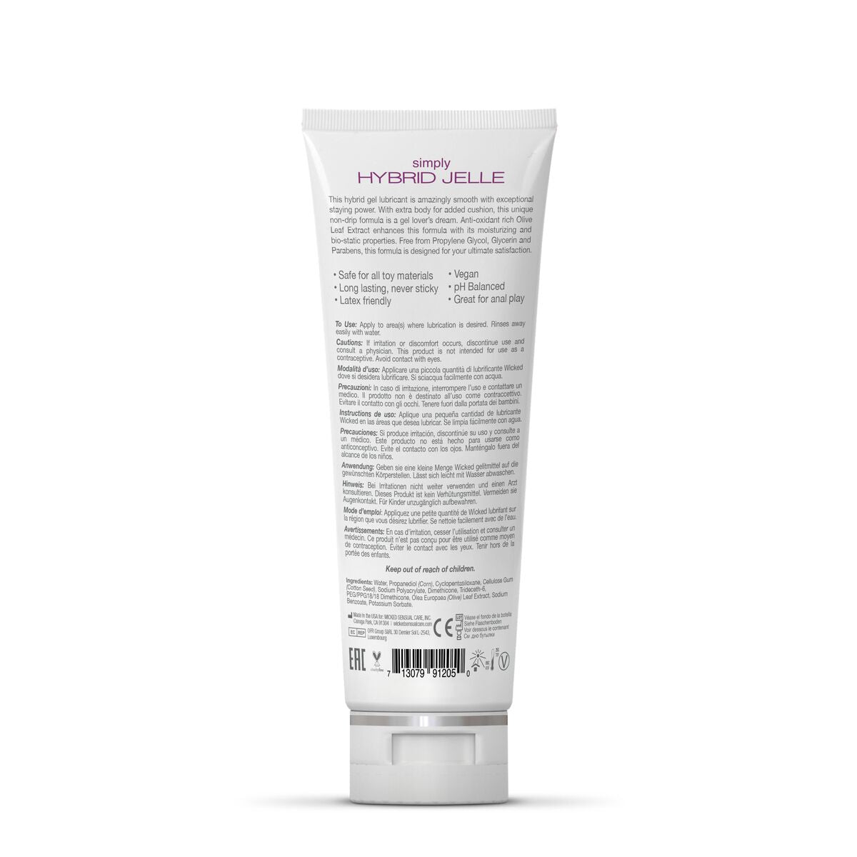 Gleitmittel Wicked Sensual Care Hybrid Jelle 120 ml