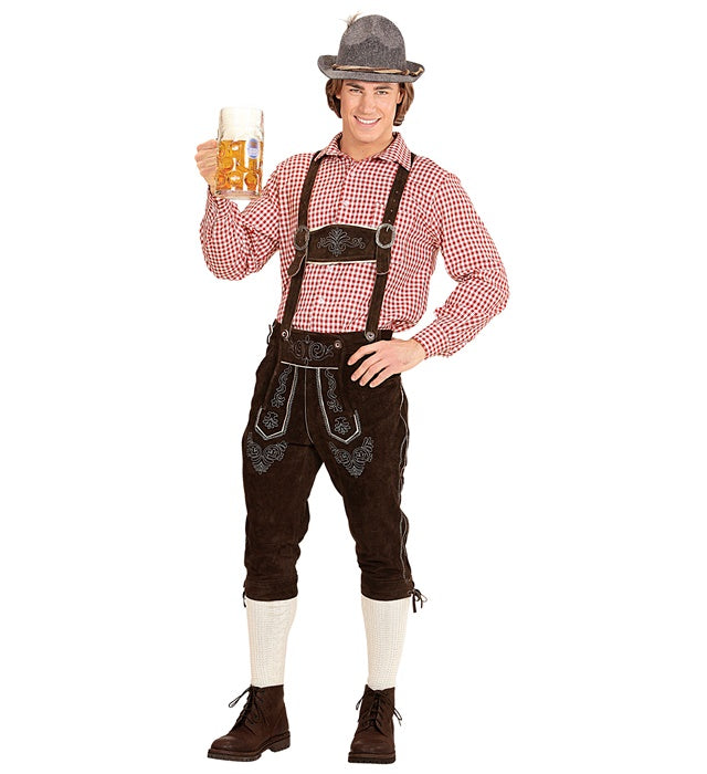 Rotes kariertes Hemd für Fasnacht und Karneval