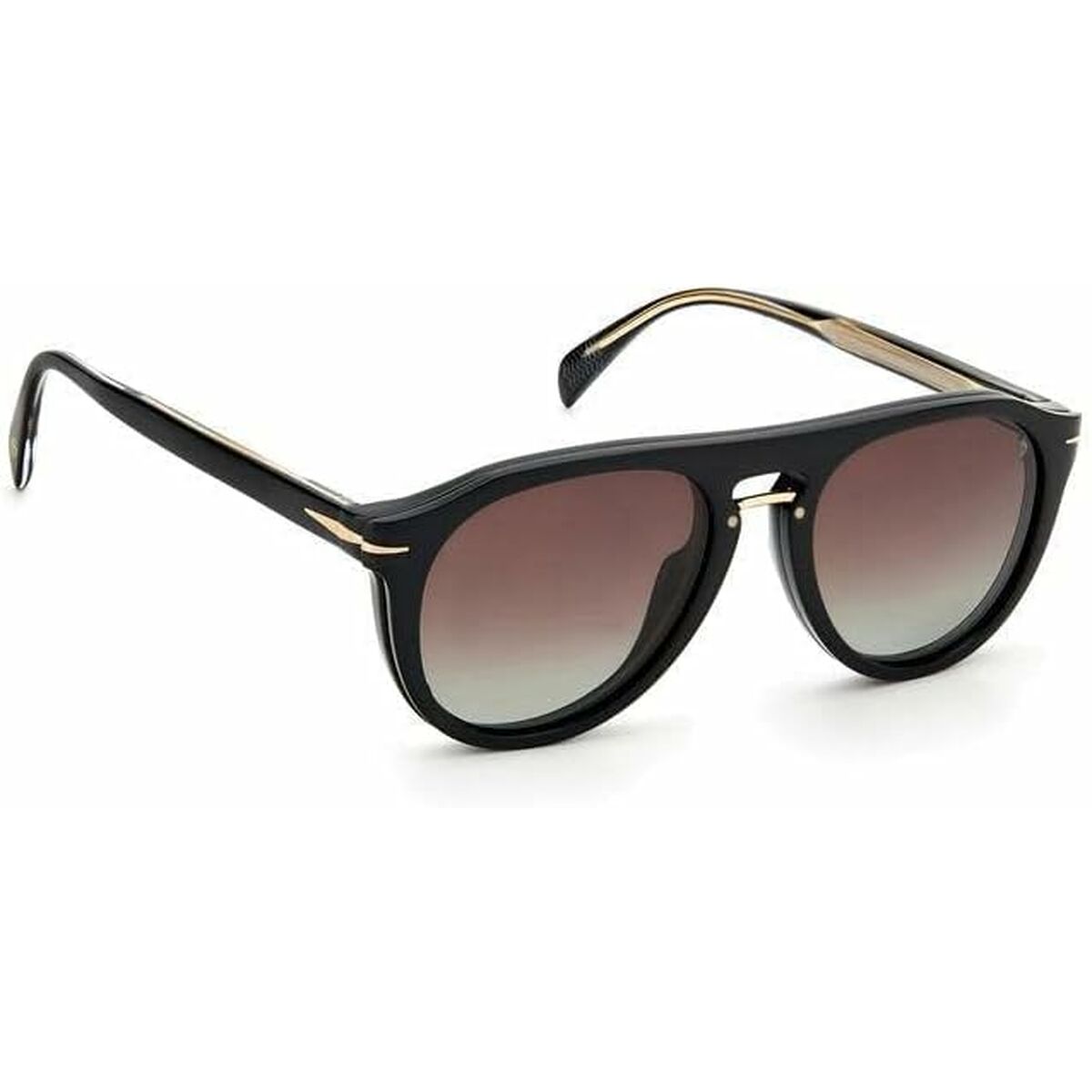 Eyewear By David Beckham Herrensonnenbrille Eyewear By David Beckham 7032/G/Cs Polarisiert Schwarz Gold Ø 52 Mm